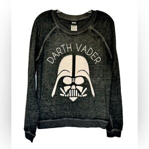 Star Wars Darth Vader Fan Crew Neck  Faded‎ Sweater Lightweight Casual Women's